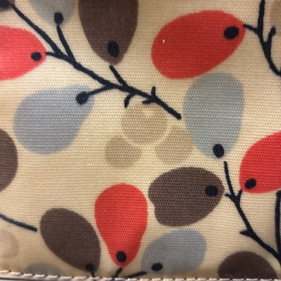 BODEN BRAND VINYL CROSSBODY BAG ADJUSTABLE BROWN CLOTH STRAP FIT IPAD PERFECTLY - Picture 4 of 13